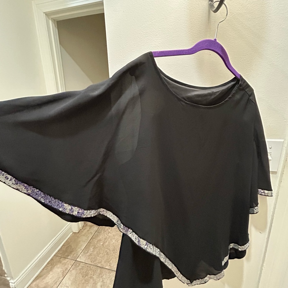 Bloomchic Sequin Patchwork Asymmetrical Dolman Sl… - image 5